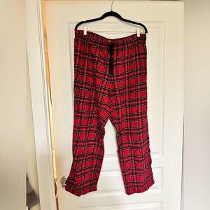 Jcrew Red Plaid Pajama Pants